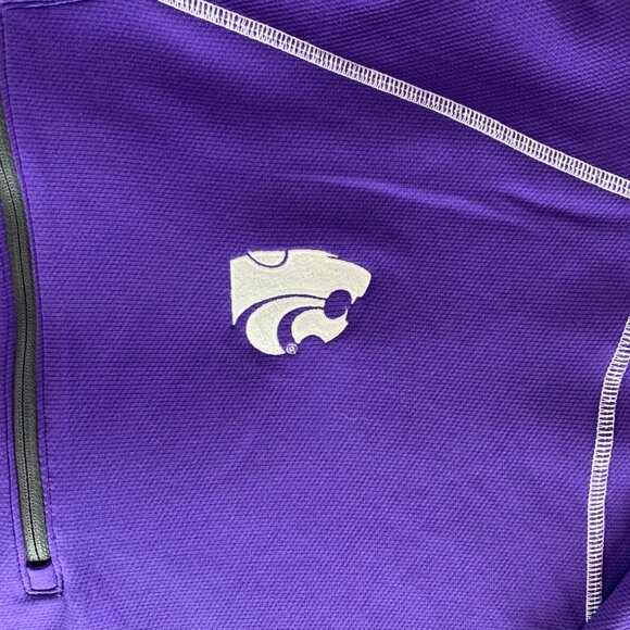 Kansas State Wildcats NCAA Purple Columbia Golf Athletic Pullover Mens 2XL XXL - Picture 2 of 6